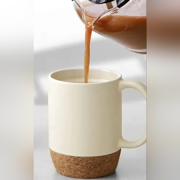 Dowan Ceramic Mug with Built-In Cork Bottom - Picture 5 of 5